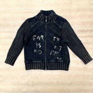 Boys IKKS Zip-Up Sweater